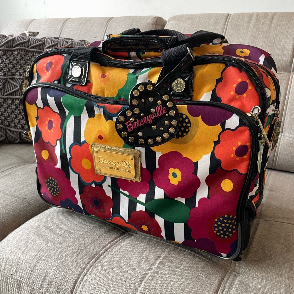 RARE Betsey Johnson Weekender Travel Bag